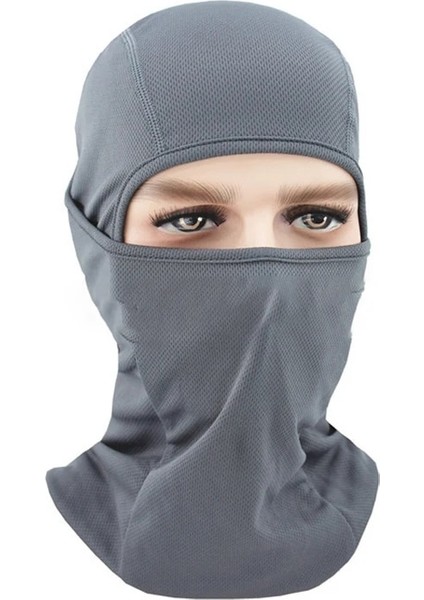 Dark Gray-A Style Motorcycle Full Face Mask Balaclava Tactical Masks Men Women Breathable Sports Camping Ski Biker Face Cover Helmet Liner (Yurt Dışından)