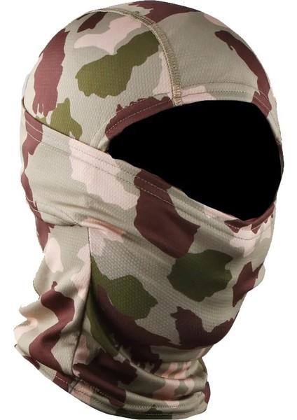 C22DUOBIANSHAMO Stili Tek Boyut Mysterypark Kamuflaj Taktik Balaclava Askeri Tam Yüz Maskesi Kayak Avcılık Yürüyüş Bisiklete Binme Yüz Kalkanı Boyun Körüğü Eşarp (Yurt Dışından)