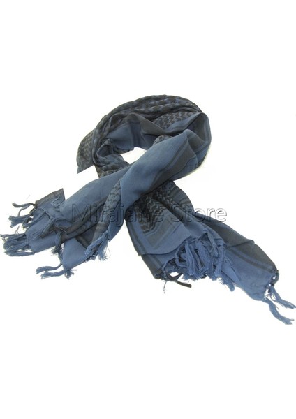 No.8 Stili Tek Boyut Üst Mavi Unisex Askeri Kış Shemagh Taktik Eşarp % 100% Pamuk Keffiyeh Eşarp Wrap Açık Yürüyüş Avcılık Rüzgar Geçirmez Sacrves (Yurt Dışından)