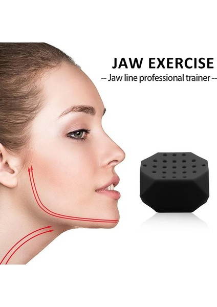 Pembe Tarzı Yüz Masseter Erkek Kadın Yüz N Go Ağız Çene Kas Egzersiz Aleti Çiğneme Topu Çiğneme Bite Breaker Eğitim Yüz Toneri (Yurt Dışından)
