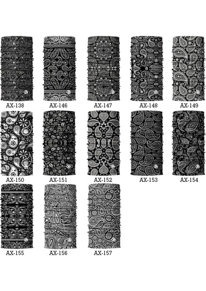 NO.148 Stili Yaz Serin Baskılı Yarım Maske Bandana Yüz Kapağı Boyun Körüğü Bisiklet Açık Spor Balıkçılık Bisiklet Kayak Yürüyüş Tüp Eşarp Erkekler Kadınlar (Yurt Dışından) fırsatları