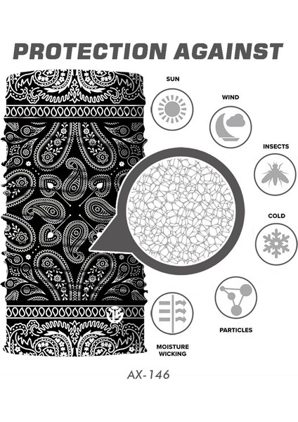 NO.148 Stili Yaz Serin Baskılı Yarım Maske Bandana Yüz Kapağı Boyun Körüğü Bisiklet Açık Spor Balıkçılık Bisiklet Kayak Yürüyüş Tüp Eşarp Erkekler Kadınlar (Yurt Dışından) indirimleri