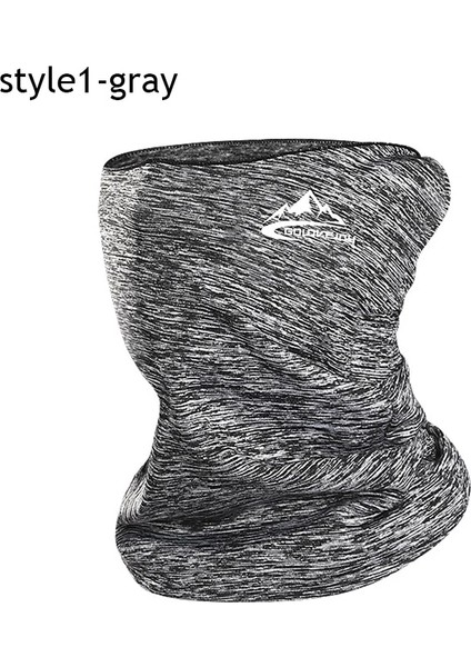 Stil1-Gri Stil 2021 Kış Bisiklet Eşarp Erkek Kadın Boyun Tüp Yüz Kapak Clatyle Moda Bandana Açık Spor Motosiklet Isıtıcı Atkılar (Yurt Dışından)