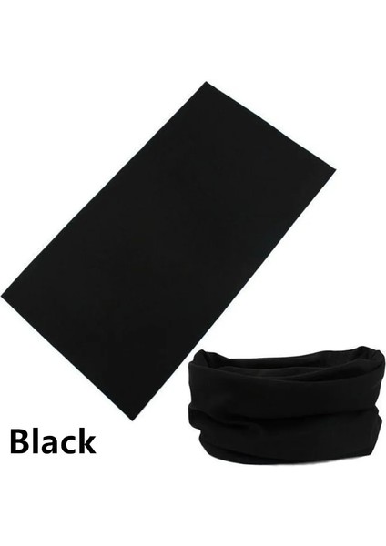 1 Adet Siyah Stil Tek Boyut 1 Adet Kadın Erkek Ourdoor Bisiklet Yürüyüş Kamp Avcılık Koşu Boyun Tüp Eşarp Bisiklet Motosiklet Yüz Maskesi Bandana Sihirli Eşarp (Yurt Dışından)