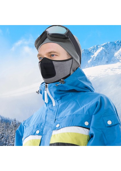 Mercan Pembesi Stili Kış Sporları Sıcak Boyun Eşarp Körüğü Termal Polar Yarım Tüp Yüz Maskesi Kulak-Kapak Snowboard Kayak Bisiklet Yürüyüş Bandana Erkek Kadın (Yurt Dışından) indirimleri