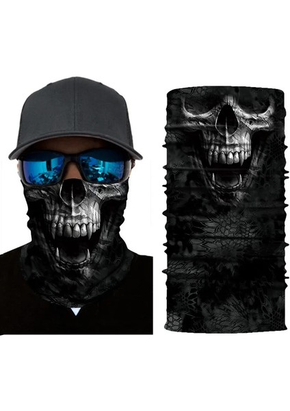 B13 Stili Film Deadpool Bandana Kafatası Dikişsiz Balaclava Buffs Sihirli Eşarp Doğa Sporları Yüz Kapak Erkekler Kadınlar Balıkçılık Yürüyüş Boyun Isıtıcı (Yurt Dışından)