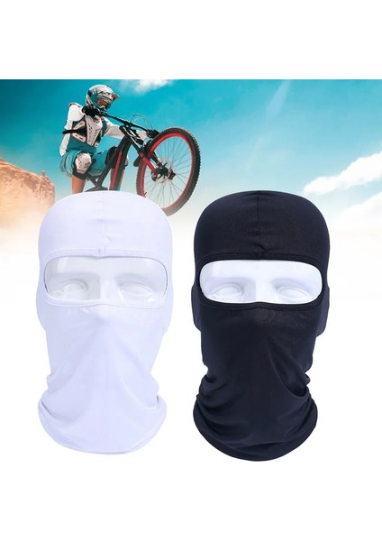 Mavi Stil 1 Adet Likra Motosiklet Tam Yüz Maskesi Erkek Kadın Wargame Bisiklete Binme Kayak Snowboard Rüzgar Şapkası Kış Sıcak Boyun Siyah Bisiklet Doğa Sporları (Yurt Dışından)