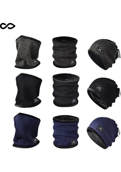 Gri Stil 3in1 Unisex Bere Şapkalar Kayak Sporları Eşarp Termal Yün Karışımı Eşarp Boyun Isıtıcı Açık Yüz Maskesi Yürüyüş Bisiklete Binme Koşu Eşarpları (Yurt Dışından) fiyatları