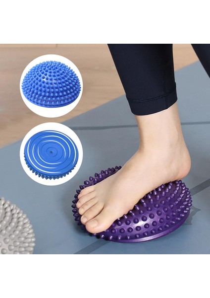 Sarı Stil Yarım Top Kas Ayak Vücut Egzersiz Stres Bırakma Fitness Yoga Masaj Topu Sağlık Yoga Eğitim Aksesuarları Yoga Denge Topu (Yurt Dışından) fiyatları