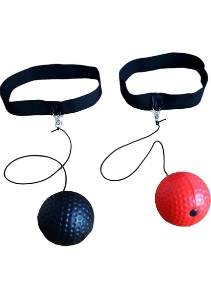 Siyah Stil Boxer Raising Reaction Force Hand Eye Boxing Reflex Speed Punch Ball Sanda Training Set Stress Boxing Muay Punching Ball (Yurt Dışından)