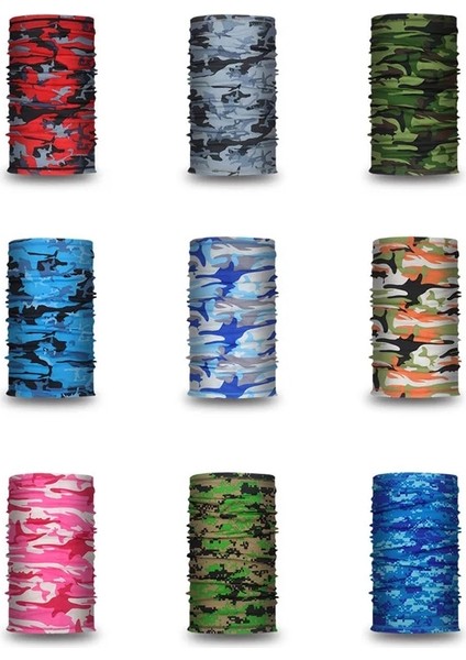 C18 Stili Ourdoor Bisiklet Yürüyüş Kamp Avcılık Koşu Boyun Tüp Eşarp Bandana Bisiklet Motosiklet Yüz Maskesi Bandana Sihirli Eşarp Kadın Erkek (Yurt Dışından) fiyatları