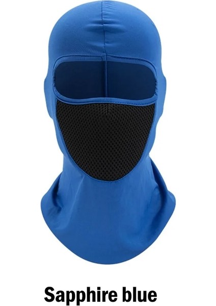 Mavi Stil Yüz Maskesi Kış Sıcak Şapka 1 Delik Balaclava Hood Bisiklete Binme Spor Motosiklet Örtüsü (Yurt Dışından)