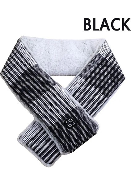 Siyah Stil USB Isıtmalı Kış Eşarp Kadınlar Sıcaklığı Ayarlamak Elektrikli Isıtma Eşarp Atkısı Yaka Eşarp Termal Boyun Wrap Isıtıcı Hediye (Yurt Dışından)