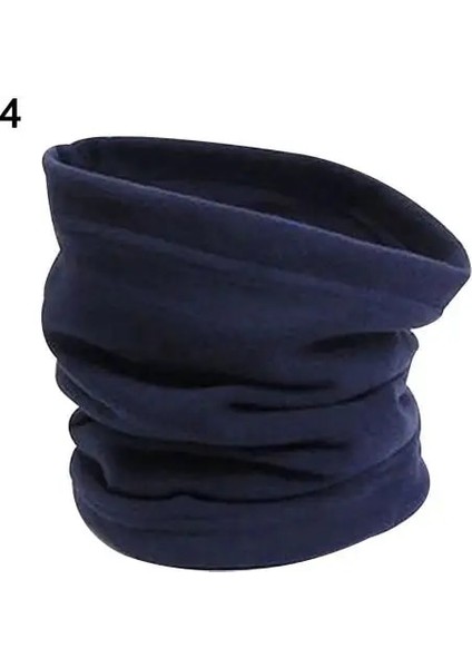 Donanma Tarzı 4 1 Kış Sporları Termal Polar Eşarp Snood Boyun Isıtıcı Yüz Maskesi Bere Şapka (Yurt Dışından)