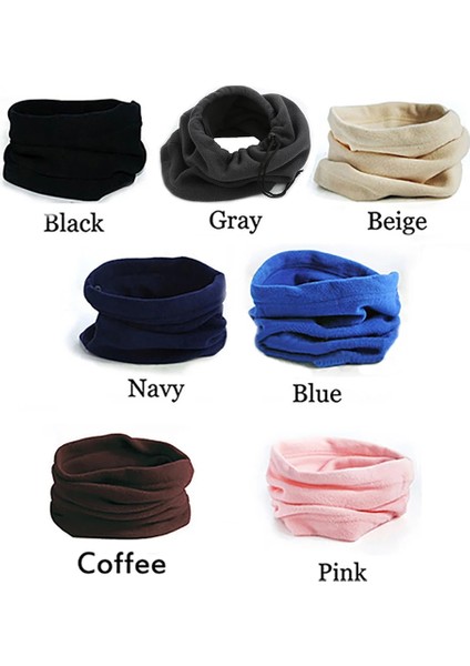 Donanma Tarzı 4 1 Kış Sporları Termal Polar Eşarp Snood Boyun Isıtıcı Yüz Maskesi Bere Şapka (Yurt Dışından) modelleri