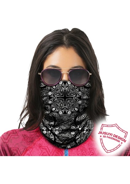NO.138 Stili Yaz Serin Baskılı Yarım Maske Bandana Yüz Kapağı Boyun Körüğü Bisiklet Açık Spor Balıkçılık Bisiklet Kayak Yürüyüş Tüp Eşarp Erkekler Kadınlar (Yurt Dışından) modelleri