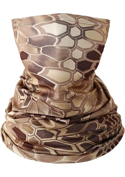 Çöl Python Stili Askeri Taktik Balaclava Erkekler Kamuflaj Yürüyüş Scraf Kayak Bisiklet Yüz Maskesi Tübüler Kamp Avcılık Boyun Körüğü Kapak (Yurt Dışından)