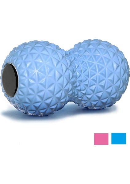 Pembe Tarzı Fitness Fıstık Masaj Topu Rulo Çift Lakros Topu El, Ayak, Sırt, Kas Gevşeme Için Derin Doku Köpük Masajı (Yurt Dışından) fiyatları