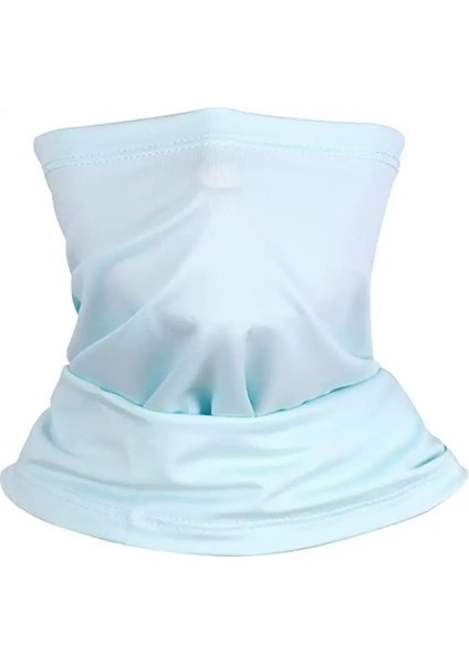 Gök Mavisi Tarzı Tek Boyut Bisiklet Için Eşarp Katı Boyun Örtüsü Yumuşak Nefes Alabilir Yürüyüş Atkı Rüzgar Geçirmez Kamp Bandana Toz Geçirmez Güneş Koruması Yün (Yurt Dışından)