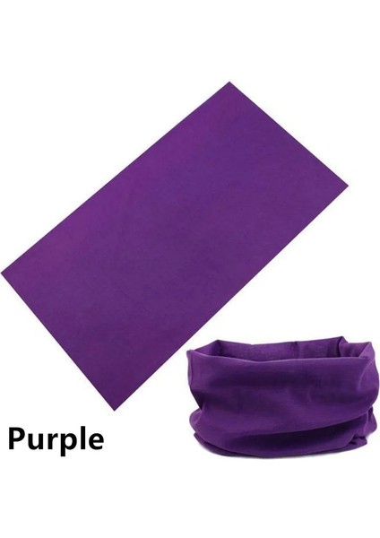 1 Adet Mor Tarzı Tek Boyut 1 Adet Kadın Erkek Ourdoor Bisiklet Yürüyüş Kamp Avcılık Koşu Boyun Tüp Eşarp Bisiklet Motosiklet Yüz Maskesi Bandana Sihirli Eşarp (Yurt Dışından)