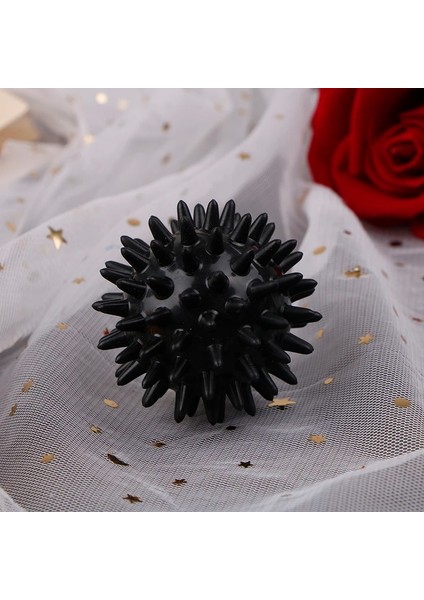 Siyah Stil Tam Vücut Dikenli Masaj Sert Stres Topu Fitness Spor Egzersiz Topu Için 6cm Kirpi Duyusal Eğitim Topu Kavrama (Yurt Dışından)