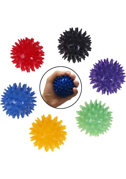 Siyah Stil Tam Vücut Dikenli Masaj Sert Stres Topu Fitness Spor Egzersiz Topu Için 6cm Kirpi Duyusal Eğitim Topu Kavrama (Yurt Dışından) fırsatları