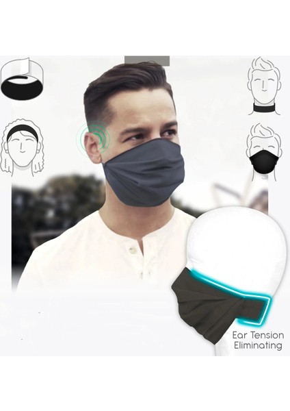 Pembe Stil 4 1 Yüz Kapak Maskesi Toz Geçirmez Nefes Ayarlanabilir Elastik Bant Yeniden Kullanılabilir Yaka Açık Erkek Yün Kadınlar Için Eşarp (Yurt Dışından) fiyatları