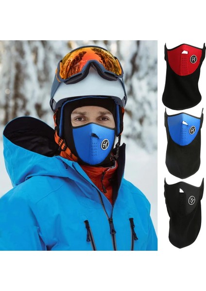 Siyah Stil Unisex Motorcycle Warm Mask Neck Warmer Gaiter Balaclava Snowboard Scarf Ski Face Mask Windproof Outdoor Sports Cycling Bicycle (Yurt Dışından) fiyatları