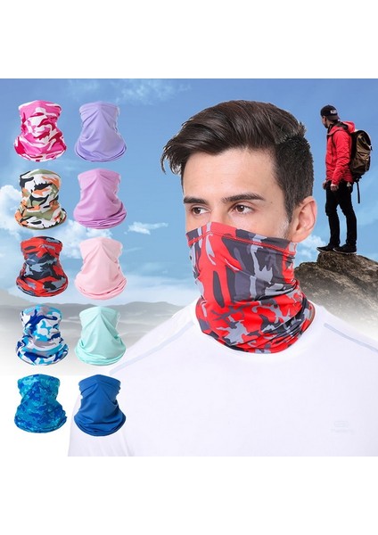 Kırmızı Kamuflaj Stili Askeri Taktik Balaclava Erkekler Kamuflaj Yürüyüş Scraf Kayak Bisiklet Yüz Maskesi Tübüler Kamp Avcılık Boyun Körüğü Kapak (Yurt Dışından)