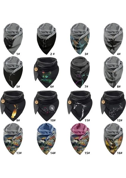E954824B Stili Tek Boyut 2021 Moda Kış Eşarp Kadınlar Için Baskı Düğmesi Yumuşak Wrap Rahat Sıcak Atkılar Şal Eşarp Fular Femme Boyun Bandana Erkekler (Yurt Dışından) fırsatları
