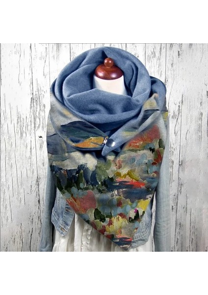 E954824B Stili Tek Boyut 2021 Moda Kış Eşarp Kadınlar Için Baskı Düğmesi Yumuşak Wrap Rahat Sıcak Atkılar Şal Eşarp Fular Femme Boyun Bandana Erkekler (Yurt Dışından) indirimleri