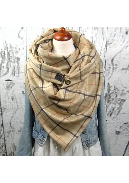 No.28 Stili Moda Kadın Tok Nokta Baskı Düğmesi Yumuşak Wrap Günlük Sıcak Eşarplar Şallar Fular En Soie Платок Женский (Yurt Dışından)
