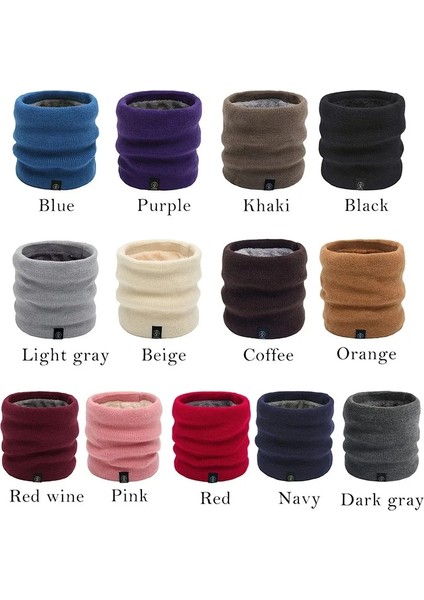 Stili 2-Solid-J Stili 2021 Moda Kadın Örme Eşarp Katı Kaşmer Benzeri Kış Snood Atkılar Lady Sıcak Yün Kürk Kalın Unisex Erkekler Boyun Atkı Yüzük (Yurt Dışından)