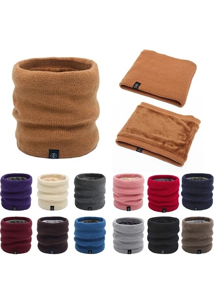 Stili 2-Solid-J Stili 2021 Moda Kadın Örme Eşarp Katı Kaşmer Benzeri Kış Snood Atkılar Lady Sıcak Yün Kürk Kalın Unisex Erkekler Boyun Atkı Yüzük (Yurt Dışından)