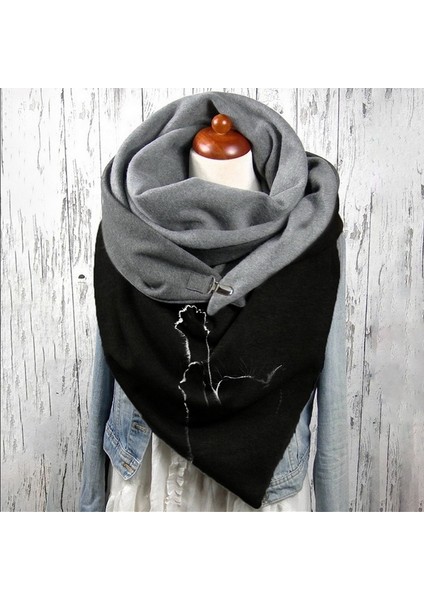 E954828B Stili Tek Boyut 2021 Moda Kış Eşarp Kadınlar Için Baskı Düğmesi Yumuşak Wrap Rahat Sıcak Atkılar Şal Eşarp Fular Femme Boyun Bandana Erkekler (Yurt Dışından) fiyatları