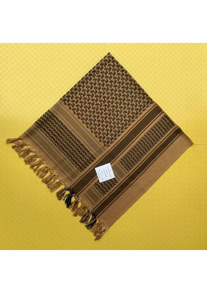 Siyah Stil Taktik Keffiyeh Shemagh Arap Eşarp Hafif Şal Boyun Örtüsü Askeri Avcılık Çöl Açık Rüzgar Geçirmez Pamuk Şal Eşarp (Yurt Dışından)