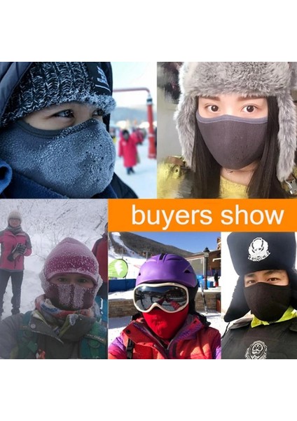 Turuncu Tarzı Yeni Kış Yarım Yüz Maskesi Moda Termal Polar Kulak Ağız Kapağı Boyun Isıtıcı Rüzgar Geçirmez Bisiklet Snowboard Kayak Yürüyüş Spor Eşarp (Yurt Dışından)