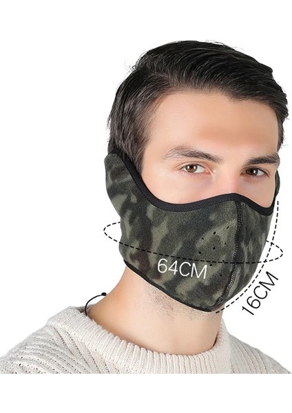 Turuncu Tarzı Yeni Kış Yarım Yüz Maskesi Moda Termal Polar Kulak Ağız Kapağı Boyun Isıtıcı Rüzgar Geçirmez Bisiklet Snowboard Kayak Yürüyüş Spor Eşarp (Yurt Dışından)