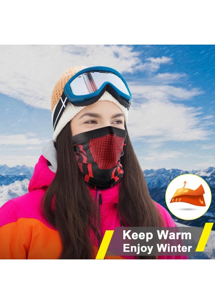 No.1 Tarzı Kış Bandana Kayak Yürüyüş Bisiklet Snowboard Yüz Maskesi Koşu Avcılık Balıkçılık Nefes Alabilir Boyun Isıtıcı Spor Eşarp Erkek Kadın (Yurt Dışından)