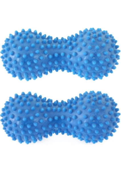 Mor Tarzı 2 Adet Kas Relax Sağlık Yumuşak Fitness Salonu Terapi Tetik Noktası Dikenli Rulo Pvc Ağrı Rahatlatmak Masaj Topu Fıstık Şekli (Yurt Dışından)