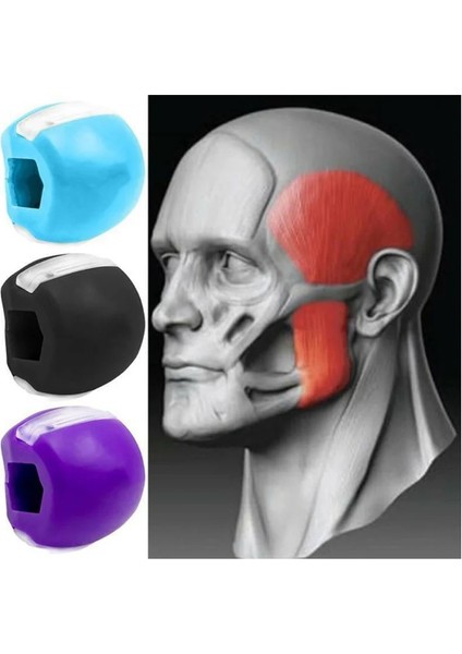 Mavi Stil Food-Grade Face Fitness Ball Facial Toner Exerciser Anti-Wrinkle Exercise Facial Toner Jaw Exerciser Neck Facial Muscle Trainer (Yurt Dışından) fırsatları