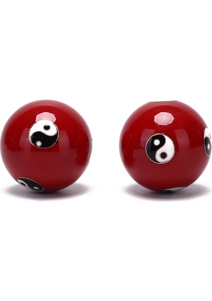El Parmak Egzersizi Stres Giderici Baoding Ballese Sağlık Günlük Meditasyon Topları Gevşeme Terapisi Yin Yang Hentbolları (Yurt Dışından)