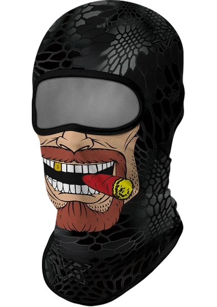 HT2100013 Stili Venom Punisher Balaclava Camo Boyun Körüğü Spor Bisiklet Eşarp Bandana Motosiklet Tam Yüz Kapağı Kask Astar Kayak Maskesi Kadın Erkek (Yurt Dışından)