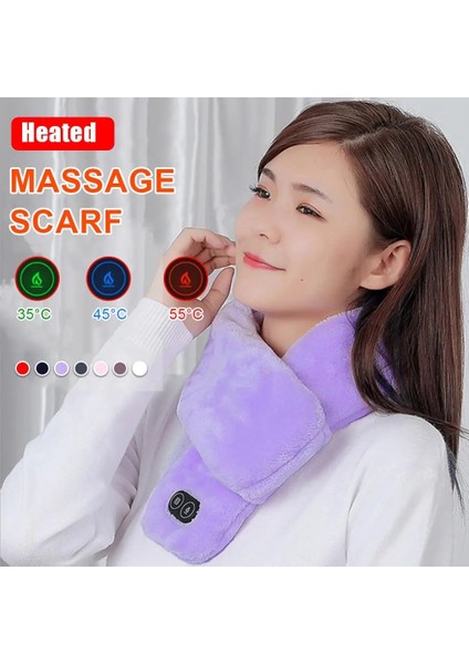Kırmızı Stil USB Isıtmalı Eşarp Şal Dört Hızlı Masaj Modu Isıtmalı Eşarp Boyun Isıtıcı Kış Açık Kamp Yürüyüş Bisiklete Binme Masaj Eşarp (Yurt Dışından) modelleri