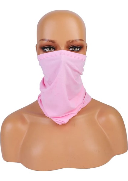 Pembe Tarzı Buz Ipek Üçgen Eşarp Bisiklet Bandana Yürüyüş Kamp Avcılık Koşu Ordu Bisiklet Askeri Taktik Boyun Örtüsü Körüğü Me (Yurt Dışından)