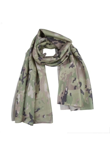 F Stili 150*45 cm Eşarp Pamuk Askeri Kamuflaj Taktik Örgü Eşarp Keskin Nişancı Yüz Eşarp Peçe Kamp Avcılık Çok Amaçlı Yürüyüş Eşarp (Yurt Dışından)