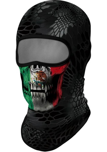 HT210021 Stili Venom Punisher Balaclava Camo Boyun Körüğü Spor Bisiklet Eşarp Bandana Motosiklet Tam Yüz Kapağı Kask Astar Kayak Maskesi Kadın Erkek (Yurt Dışından)