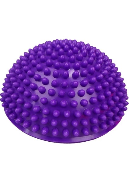 Mor Tarzı 16CM Yoga Topu Pvc Şişme Masaj Noktası Yarım Fit Top Denge Eğitmen Sabitleyici Spor Pilates Fitness Dengeleme Topu (Yurt Dışından)