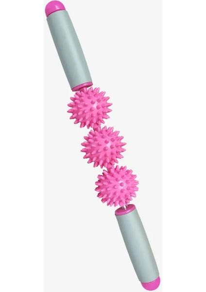 Pembe-3 Top Stili Vücut Kas Gevşeme Masajı Yoga Spor Silindir Sopa Fitneoint Dikenli Top Ön Pano Çubuk Spor Salonu Egzersizi Pilates Bar (Yurt Dışından)