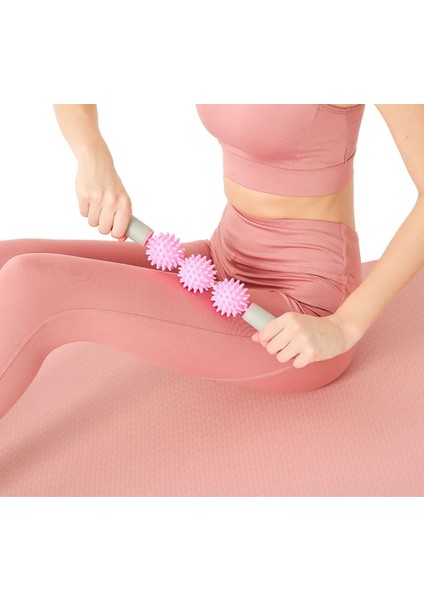 Pembe-3 Top Stili Vücut Kas Gevşeme Masajı Yoga Spor Silindir Sopa Fitneoint Dikenli Top Ön Pano Çubuk Spor Salonu Egzersizi Pilates Bar (Yurt Dışından) indirimleri